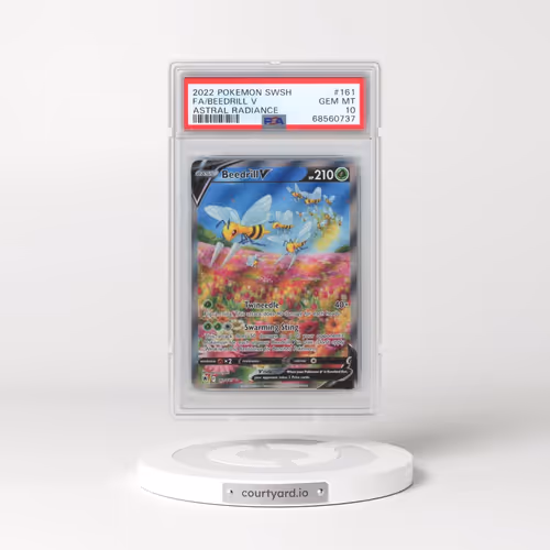 2022 Pokémon Sword & Shield Astral Radiance #161 Beedrill V - Holo Full Art (PSA 10 GEM MINT)
