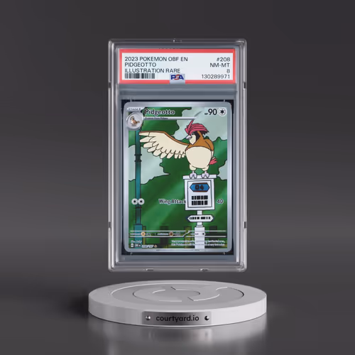 2023 Pokémon Obf EN-Obsidian Flames #208 Pidgeotto - Illustration Rare (PSA 8 NM-MT)