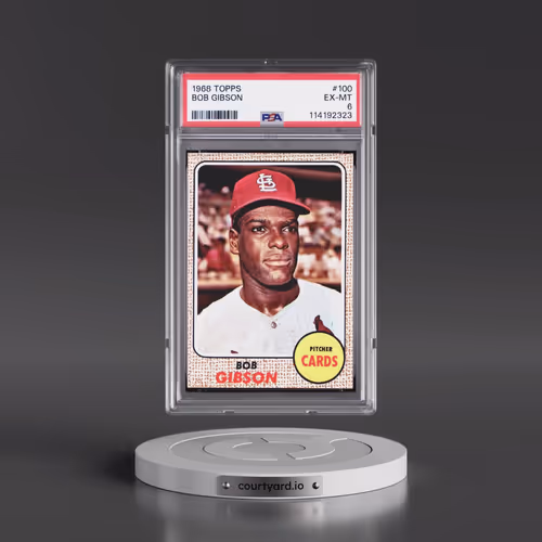 1968 Topps #100 Bob Gibson (PSA 6 EX-MT)