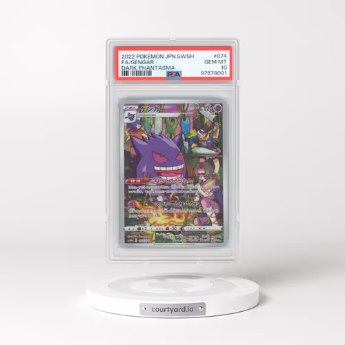 2022 Pokémon Sword & Shield Dark Phantasma #074 Gengar - Full Art (PSA 10 GEM MINT)