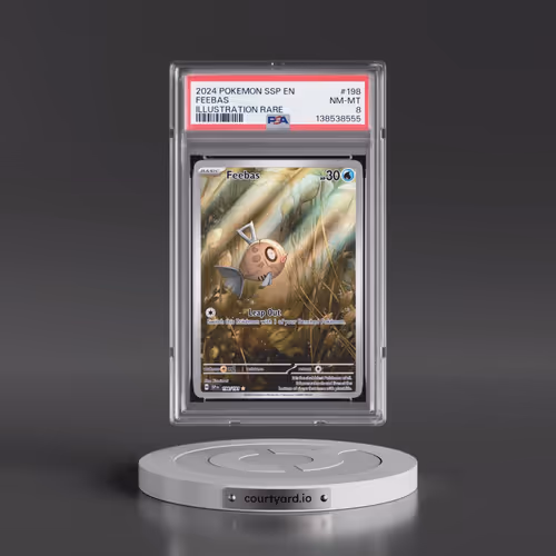2024 Pokémon Ssp EN-Surging Sparks #198 Feebas - Illustration Rare (PSA 8 NM-MT)