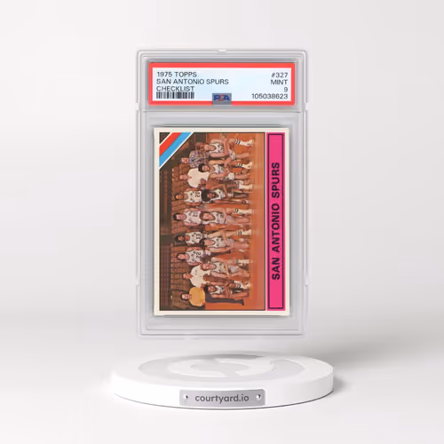 1975 Topps #327 San Antonio Spurs - Checklist (PSA 9 MINT)