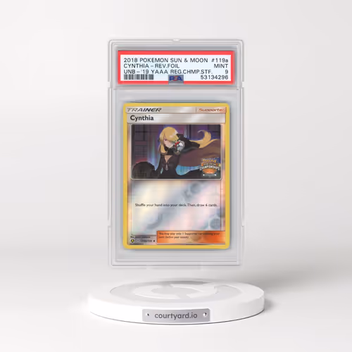 2018 Pokémon Sun & Moon Ultra Prism #119a Cynthia - Reverse Foil 2019 Yellow A Alternate Art Regiona