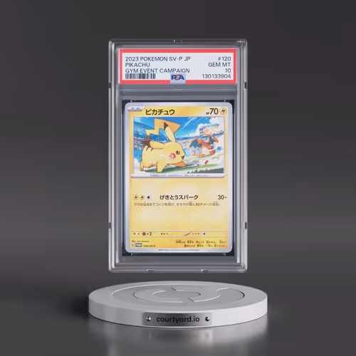 2023 Pokémon SV-P Promo #120 Pikachu - Gym Event Campaign (PSA 10 GEM MINT)