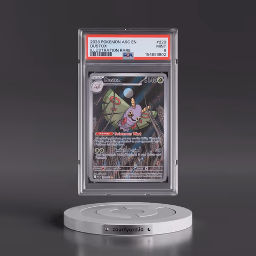 2026 Pokémon Asc EN-Ascended Heroes #220 Dustox - Illustration Rare (PSA 9 MINT)