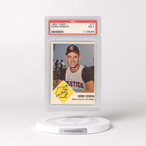 1963 Fleer #17 Norm Siebern (PSA 7 NM)