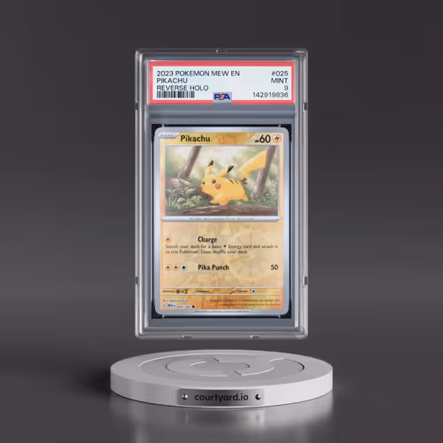 2023 Pokémon Mew EN-151 #025 Pikachu - Reverse Holo (PSA 9 MINT)