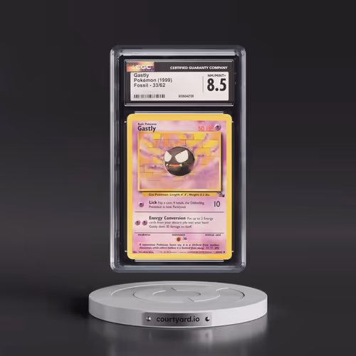 1999 Fossil #33/62 Gastly (CGC 8.5 NM-MT+)