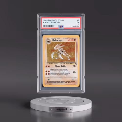 1999 Pokémon Fossil #9 Kabutops - Holo (PSA 5 EX)