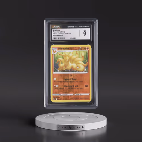 2022 Silver Tempest #018/195 Ninetales - Reverse Holo (CGC 9 MINT)