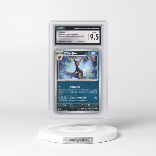 2023 Pokémon SV3-Ruler of the Black Flame #070 Umbreon (CGC 9.5 MINT+)