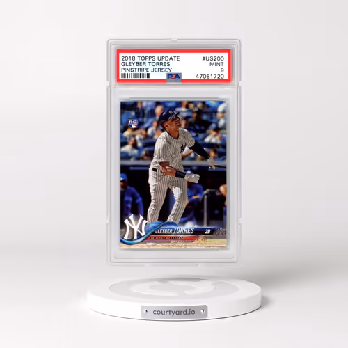 2018 Topps Update #US200 Gleyber Torres - Pinstripe Jersey (PSA 9 MINT)