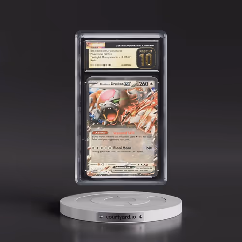 2024 Pokémon Twm EN-Twilight Masquerade #141 Bloodmoon Ursaluna EX - Holo (CGC 10 PRISTINE)