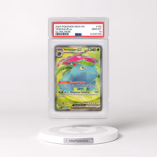 2023 Pokémon Mew EN-151 #182 Venusaur EX - Holo Ultra Rare (PSA 10 GEM MINT)