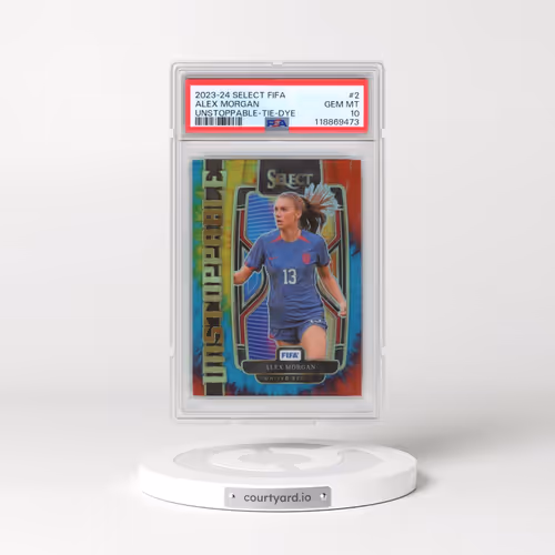 2023-24 Panini Select FIFA Unstoppable #2 Alex Morgan - Tie-Dye (PSA 10 GEM MINT)