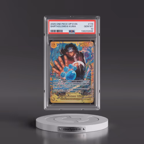 2025 One Piece OP12-Legacy of the Master #119 Bartholomew Kuma (PSA 10 GEM MINT)
