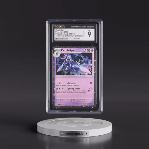 2023 Paldea Evolved - PAL EN #098/193 Ceruledge - Armarouge ex Premium Collection (Cosmos Holo) (CGC