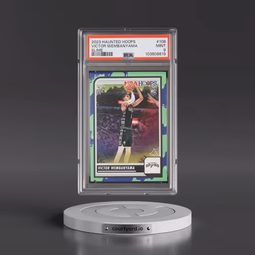 2023 Panini Haunted Hoops #108 Victor Wembanyama - Slime (PSA 9 MINT)