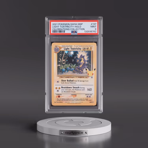 2021 Pokémon Swsh Black Star Promo #137 Light Toxtricity - Holo Celebrations Collection (PSA 9 MINT)