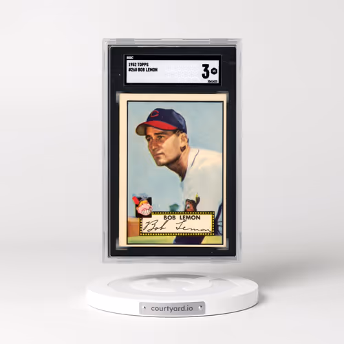 1952 Topps #268 Bob Lemon (SGC 3 VG)