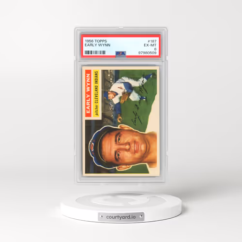 1956 Topps #187 Early Wynn (PSA 6 EX-MT)