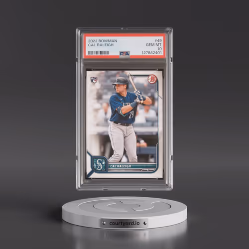 2022 Bowman #49 Cal Raleigh (PSA 10 GEM MINT)