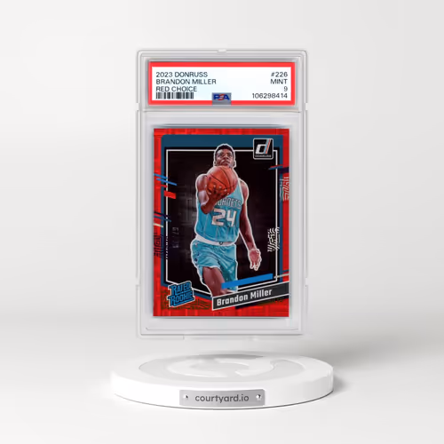 2023 Panini Donruss #226 Brandon Miller - Red Choice (PSA 9 MINT)
