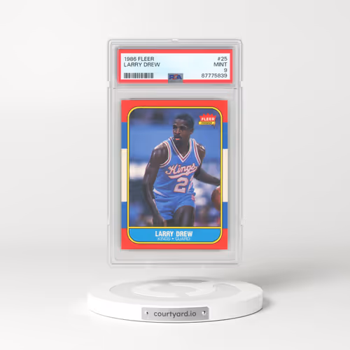 1986 Fleer #25 Larry Drew (PSA 9 MINT)