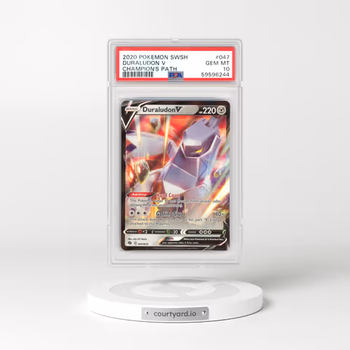 2020 Pokémon Sword & Shield Champion's Path #047 Duraludon V - Holo (PSA 10 GEM MINT)