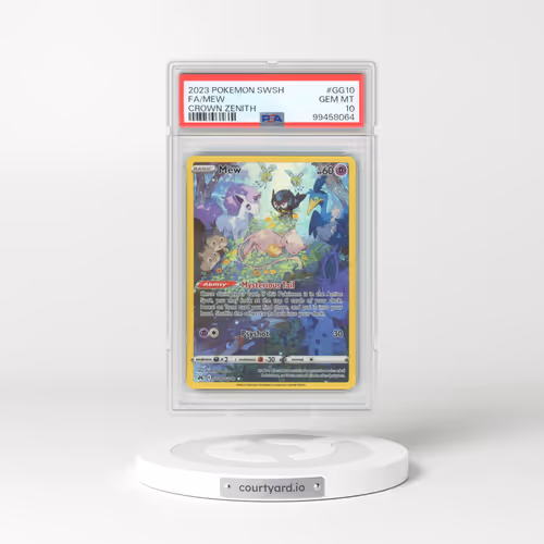 2023 Pokémon Sword and Shield Crown Zenith #GG10 Mew - Full Art (PSA 10 GEM MINT)