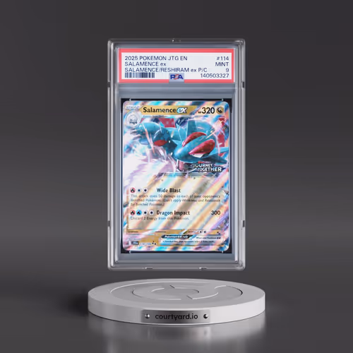 2025 Pokémon Jtg EN-Journey Together #114 Salamence EX - Holo Salamence EX & Reshiram EX Premium Col