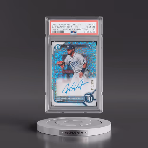 2022 Bowman Chrome Prospect Autographs #CPAAO Alexander Ovalles - Speckle Refractor (PSA 10 GEM MINT