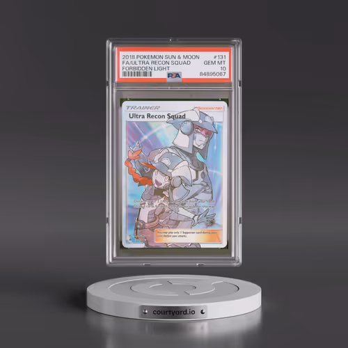 2018 Pokémon Sun & Moon Forbidden Light #131 Ultra Recon Squad - Full Art (PSA 10 GEM MINT)