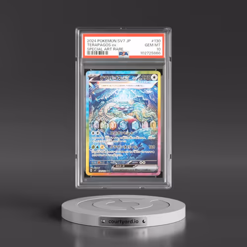 2024 Pokémon SV7-Stellar Miracle #130 Terapagos EX - Holo Special Art Rare (PSA 10 GEM MINT)