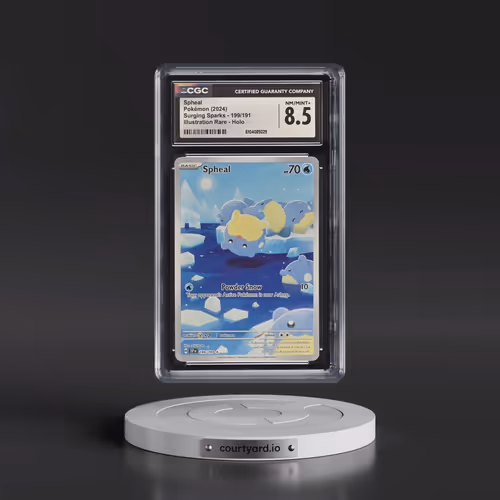 2024 Pokémon Ssp EN-Surging Sparks #199 Spheal - Illustration Rare (CGC 8.5 NM-MT+)