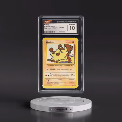 2002 Legendary Collection #81/110 Mankey (CGC 10 GEM MINT)