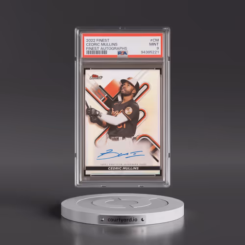 2022 Topps Finest Finest Autographs #CM Cedric Mullins (PSA 9 MINT)