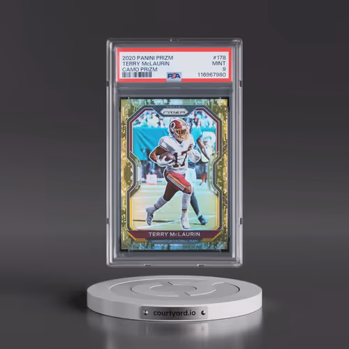 2020 Panini Prizm #178 Terry McLaurin - Camo Prizm (PSA 9 MINT)