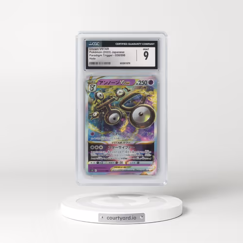 2022 Paradigm Trigger #036/098 Unown VSTAR - Holo (CGC 9 MINT)