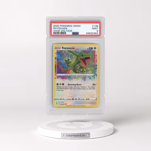 2020 Pokémon Sword & Shield Vivid Voltage #138 Rayquaza (PSA 9 MINT)