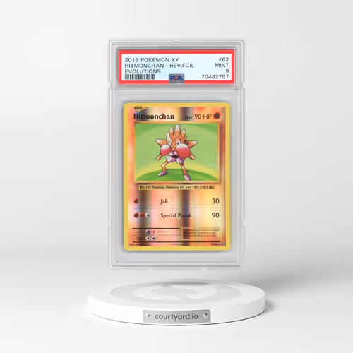 2016 Pokémon XY Evolutions #62 Hitmonchan - Reverse Foil (PSA 9 MINT)