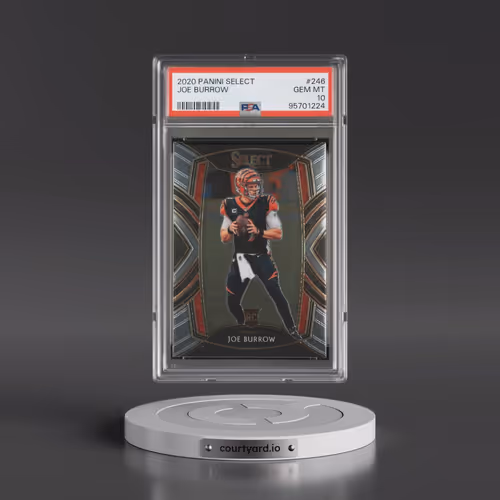 2020 Panini Select #246 Joe Burrow (PSA 10 GEM MINT)