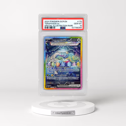 2024 Pokémon Scr EN-Stellar Crown #170 Terapagos EX - Holo Special Illustration Rare (PSA 10 GEM MIN