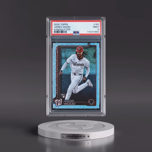 2025 Topps #181 James Wood - Sandglitter (PSA 9 MINT)