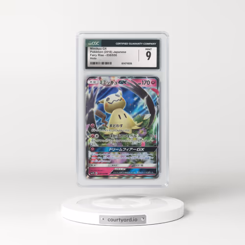2018 Fairy Rise #038/050 Mimikyu GX - Holo (CGC 9 MINT)