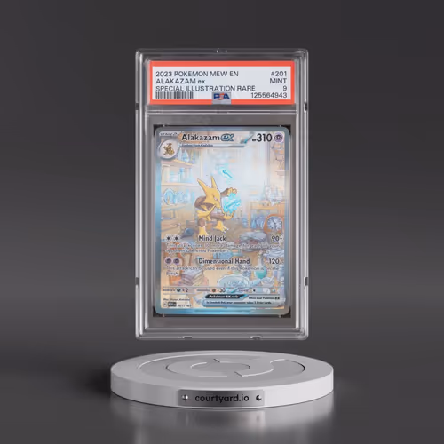 2023 Pokémon Mew EN-151 #201 Alakazam EX - Holo Special Illustration Rare (PSA 9 MINT)