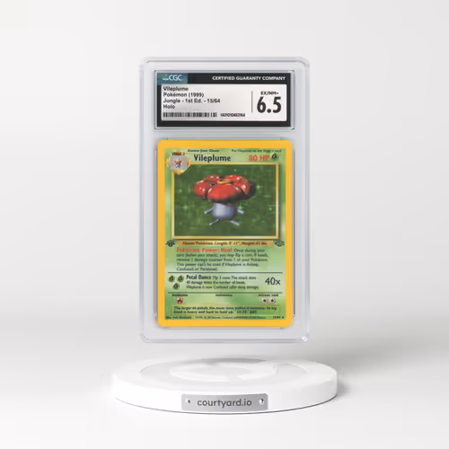 1999 Jungle #15 Vileplume - 1st Edition Holo (CGC 6.5 EX-NM+)