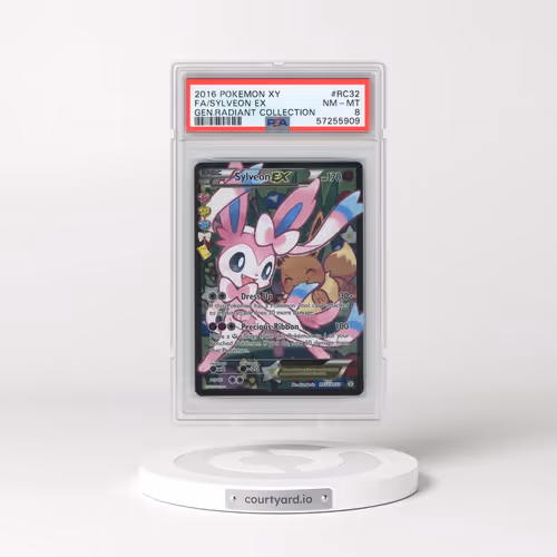 2016 Pokémon XY Generations Radiant Collection #RC32 Sylveon EX - Holo Full Art (PSA 8 NM-MT)