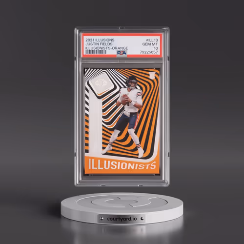 2021 Panini Illusions Illusionists #ILL13 Justin Fields - Orange (PSA 10 GEM MINT)