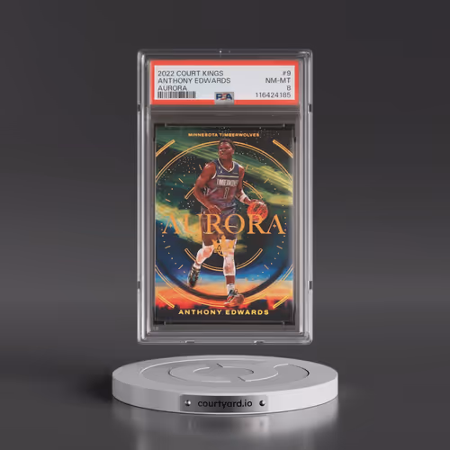 2022 Panini Court Kings Aurora #9 Anthony Edwards (PSA 8 NM-MT)